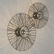 applique design originale / da interno / in metallo / in corda