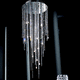 lampada a sospensione / in metallo / in cristallo / design originale