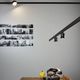 faretti a binario LED / tondo / in metallo / contract