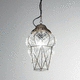 lampada a sospensione / in metallo / in vetro / contemporanea