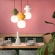 lampada a sospensione / in ceramica / contemporanea / con cavo