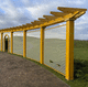 pergola autoportante / in alluminio / in alluminio verniciato / su misura