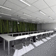 luce a sospensione / LED / lineare / rettangolare