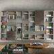mensola / contemporaneo / in legno laccato / in vetro