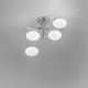 plafoniera contemporanea / in vetro / in metallo cromato / LED