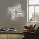 applique contemporanea / da interno / in metallo verniciato / LED