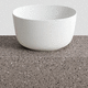 lavabo da appoggio / in ceramica / ovale / 1 foro