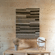 arazzo kilim / contemporaneo / a righe / in lino