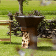 barbecue a legna / da terra / da incasso / in acciaio al carbonio