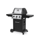 barbecue a gas / con rotelle / in ghisa / in acciaio inossidabile