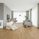 parquet multistrato / in rovere / verniciato / prefinito
