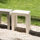sgabello contemporaneo / in calcestruzzo ad alte prestazioni / con supporto in calcestruzzo / a slitta