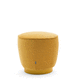 pouf contemporaneo / in tessuto / in pelle / tondo