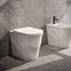 WC da terra / in ceramica / per uso residenziale / contract