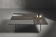 tavolino basso moderno / in legno / in acciaio / in ottone