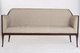 divano classico / beige / in legno / 3 posti