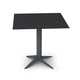 tavolo contemporaneo / in laminato / in HPL / con supporto in metallo