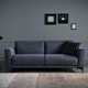 divano letto / contemporaneo / in tessuto / in pelle