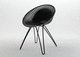 sedia design originale / in tessuto / per uso residenziale / senza braccioli