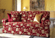 divano letto / classico / in cotone / multicolore