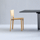 sedia da pranzo contemporanea / da interno / in pelle / con supporto in acciaio