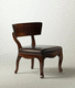 sedia classica / da interno / in pelle / con supporto in legno
