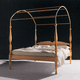 letto a baldacchino / matrimoniale / classico / in legno