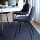 sedia contemporanea / da interno / in pelle / per uso residenziale