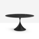 tavolo design originale / impiallacciato in legno / in vetro / in HPL