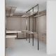 cabina armadio contemporanea / in alluminio laccato / in legno laccato / su misura
