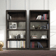 libreria moderna / in legno / su misura / marrone