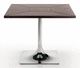 tavolo moderno / in legno / con supporto in metallo / quadrato