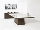 tavolo da riunione contemporaneo / in laminato / rettangolare / con presa di corrente integrata