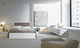 letto matrimoniale / contemporaneo / imbottito / in pelle