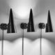 applique contemporanea / da interno / in alluminio laccato / LED