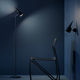 lampada da terra / in alluminio laccato / contemporanea / con cavo