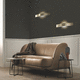 applique contemporanea / da interno / in metallo / in rovere
