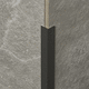 profilo di finitura in alluminio / argentato / bianco / nero