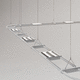 faretti a binario LED / rettangolare / in alluminio / contract