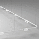 faretti a binario LED / rettangolare / in alluminio / contract