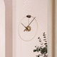orologio contemporaneo / a muro / analogico / in noce