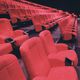 poltrona per cinema in tessuto / in metallo / contract / rossa