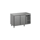 bancone refrigerato per cucina professionale / 2 porte / senza cassetti / in acciaio inossidabile