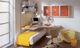 scrivania moderna / impiallacciata in legno / con letto estraibile / per bambini