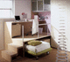 scrivania contemporanea / in legno / con letto estraibile / con base in pannelli