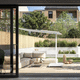 ombrellone laterale / in Sunbrella® / in alluminio / contract