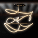 plafoniera contemporanea / scultura / in metallo / LED