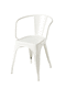 sedia design / da esterno / in acciaio verniciato / in acciaio grezzo con vernice di protezione