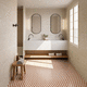 piastrella in vetro / opaca / da interno / da cucina