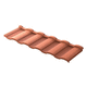 tegola romana speciale / curva / grande / in metallo